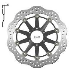 Tarcza hamulcowa przód honda xl 1000v 99-13, vfr crossrunner 800 '11-14 (296x62x5mm) (6x6,5mm) wave pływająca (środaluminiowy)