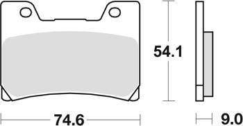 Klocki hamulcowe kh160 organic yamaha fzr 600 90-95, tdm 850 96-01, fzr 1000 89-90, v-max 1200 96-02, przód (promocja)