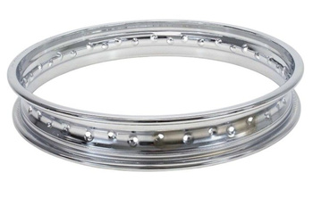 OBRĘKOŁA TYLNEGO (FELGA) CHROM 18" X 2.15" (40 OTWORÓW) HONDA CB 750 (HAMULEC BĘBNOWY) (OEM: 42701-300-013) (MADE IN JAPAN)