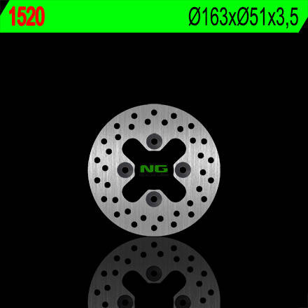 Tarcza hamulcowa przód kawasaki kfx 450r '08-'14, ksv 700 (163x51x3,5) (4x10,5mm)