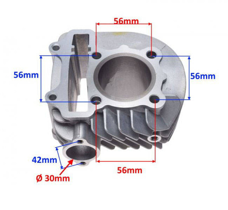 Cylinder skutera 125 52,40 125 GY6 4T 152QMI-E4