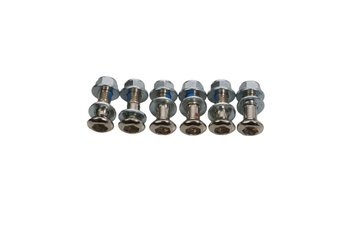 KOMPLET ŚRUB ZĘBATKI TYLNEJ Z NAKRĘTKAMI (6 SZT.) M8 X 1,25 X 27MM