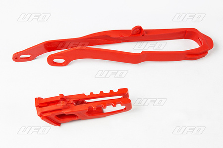 Komplet ślizg (ho03671070) + prowadnica (ho04623070) honda cr 125/250 '07 kolor czerwony
