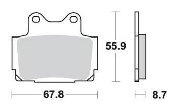 Klocki hamulcowe kh104 street excel/racing ng sinter kolor złoty