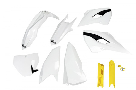 Komplet Plastików (Full Kit) Z Osłonami Teleskopów (Amortyzatorów) Husqvarna Tc/Fc 125/250/300/350/450 '14-'15 Kolor Oem '14 (Biały) (Hu613e999)