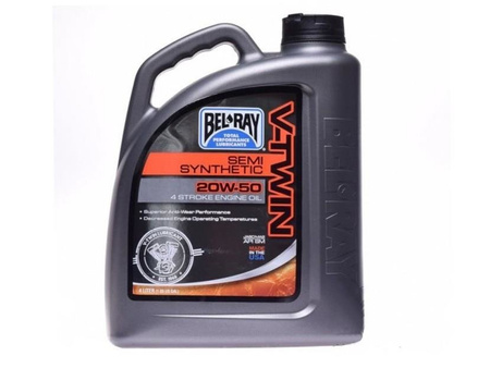 Olej Bel-Ray V-Twin Półsyntetyk 4T 20W-50 4 Litry