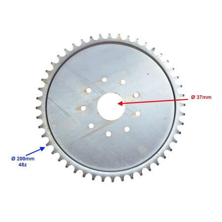 Zębatka tył 48Z 415 silnik Rowerowy 2T