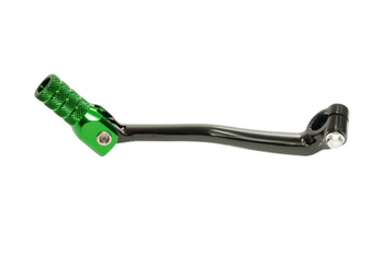 Dźwignia zmiany biegów kawasaki kxf 450 '06-'08 aluminiowa kolor czarny, końcówka zielona