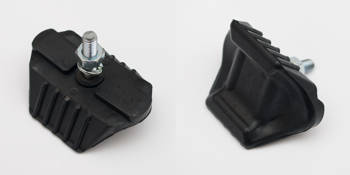 Trzymak opony 2,15 zalany gumą (czarny)