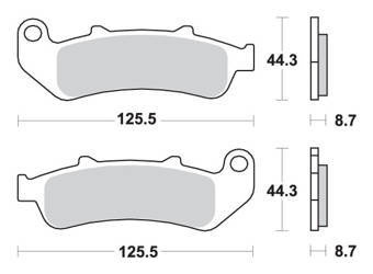 Klocki hamulcowe kh189 street excel/racing ng sinter kolor złoty
