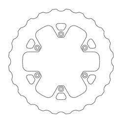 Tarcza hamulcowa tył (pełna) fixed mud series (błoto) 240mm do beta 250/300/350/390/400/430/450/480/498/500 rr '13-'20