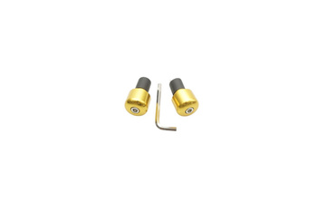 Końcówki kierownicy 17,5 mm kolor złoty, (zastosowanie uniwersalne) (617or)