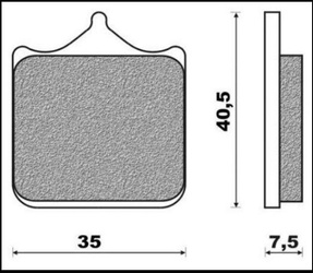 Klocki hamulcowe kh322/4 (ft 3107)