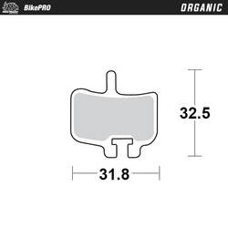 Moto-master bike pro klocki hamulcowe rowerowe organiczne