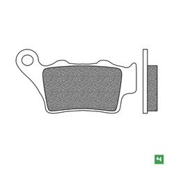 KLOCKI HAMULCOWE TYŁ KH208 / 213 (TOURISINTER)