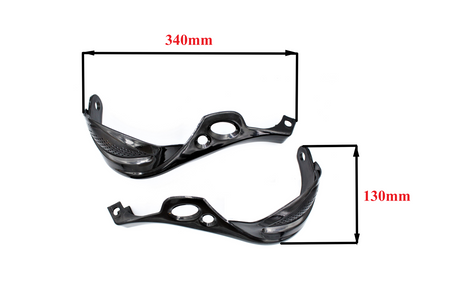 Handbary - Czarne Osłony Rąk, Dłoni Enduro Cross Quad- Atv Gy6107812-G