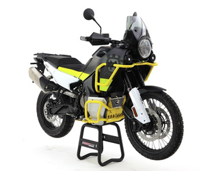 GMOLE ALUMINIOWE OSŁONY SILNIKA I CHŁODNIC (GÓRNE) HUSQVARNA 901 '22-'23, 901 EXPEDITION '23-'24 KOLOR BIAŁY (PASUJĄ DO ORYGINALNEJ PŁYTY POD SILNIK)