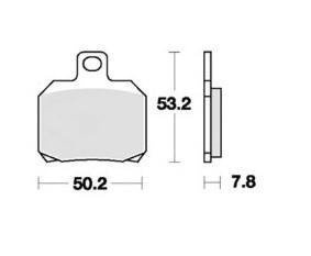 KLOCKI HAMULCOWE MOTOCYKLOWE TRW MCB700