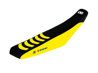 Pokrowiec/poszycie na siedzenie suzuki rmz250 '19-'23, rmz450 '18-'23 double grip 3 kolor czarny/żółty