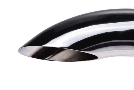 Tłumik chromowany motocyklowy Chopper Bober Długi