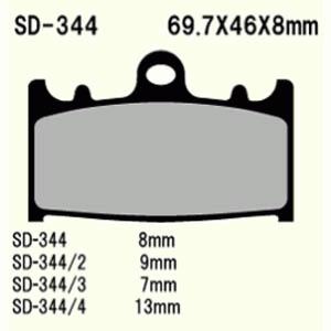 Klocki hamulcowe   vd-344/2 (fa158 715cm55)  (przód)
