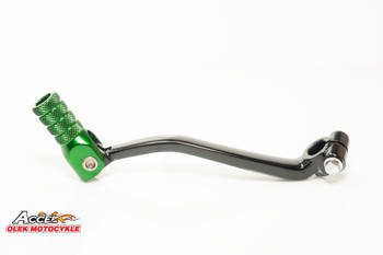 Dźwignia zmiany biegów kawasaki kxf 250 '09-'18 aluminiowa kolor czarny, końcówka zielona (13156-0124)