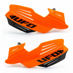 Handbary UFO Vulcan z mocowaniami enduro cross pomarańczowy neon