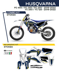 Komplet naklejek (oklein) husqvarna tc 125/250 '19-'22