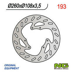 Tarcza hamulcowa przód derbi 50/125, gas gas 125-450 (260x108x3,5)