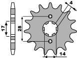 Zębatka przednia 2118 12 18nc suzuki 50 rme 09-12 (łańc. 428)