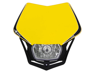 Racetech lampa przednia v-face kolor żółty/czarny