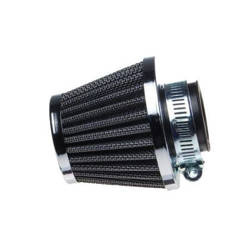 Filtr powietrza 30 mm stożkowy chrom