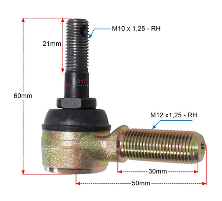Końcóaki Drążków Kierowniczych Tekyo Lewa + Prawa Polaris 51-1062-Lr