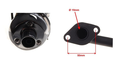 Tłumik kompletny skuter Romet RXL 4T Magnus Carave oraz inne 50 4T