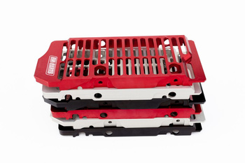 Osłony chłodnicy (kratki) aluminium beta '20-'22 kolor czerwony