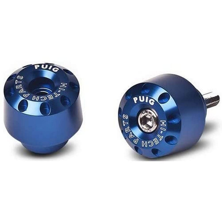 Ciężarki / końcówki kierownicy krótkie puig do yamaha niebieskie