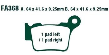 KLOCKI HAMULCOWE EBC FA368R