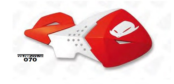 Osłony rąk (handbary) escalade kolor biało/czerwony (z mocowaniami 22mm)