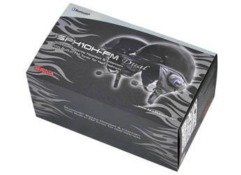 Interkom motocyklowy sph10h bluetooth 3.0 do 700m z radiem fm oraz mikrofonem na pałąku do kasków chopper ( 2 zestawy ) (el)