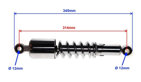 Amortyzator tylny motorower 139Fmb Neken Shaft