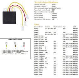 Dze regulator napięcia polaris 250/300/350/400 (oem-4060087,4060193) (esr952)