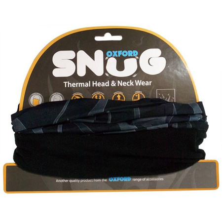 Oxford kołnierz termiczny snug flames kolor czarny/szary