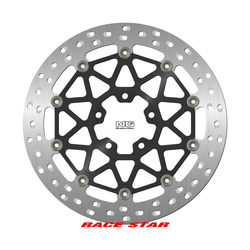 TARCZA HAMULCOWA PRZÓD RACE STAR PREMIUM KAWASAKI ZX 10R SE ABS '19-20, ZX 10RR ABS '17-24 (330X70X5MM) (5X10,25MM) PŁYWAJĄCA (ŚRODEK ALUMINIOWY, POLEPSZONE CHŁODZENIE)
