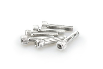 Śruby z anodyzowanego aluminium blister 6 śrub imbusowych m8x35mm srebrne