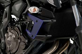 Boczne Spoilery Dociskowe Do Yamaha Mt-07 Niebieskie