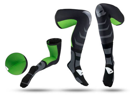 Ufo skarpety długie kolor czarny szary zielony rozmiar l = 43/44/45