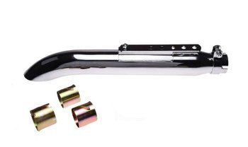 Tłumik chromowany motocyklowy Chopper Bober Długi