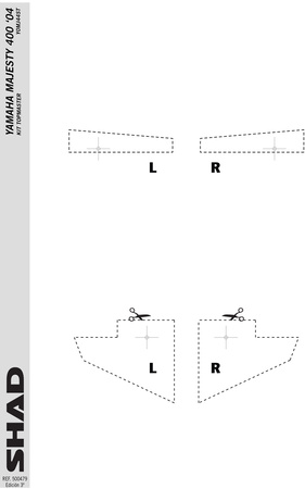 Stelaż kufra tylnego Shad do Yamaha Majesty 400