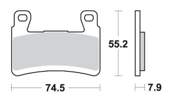 Hamulcowe kh296 / kh265 street excel sinter kolor złoty pasuje do: kawasaki zx-6r '13