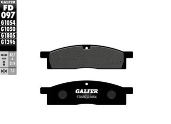 KLOCKI HAMULCOWE KH119 PÓŁMETALICZNE